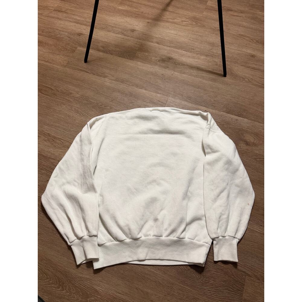 Vintage Great Britain Union Jack Crewneck White Made In Portugal Size Large - Picture 7 of 7